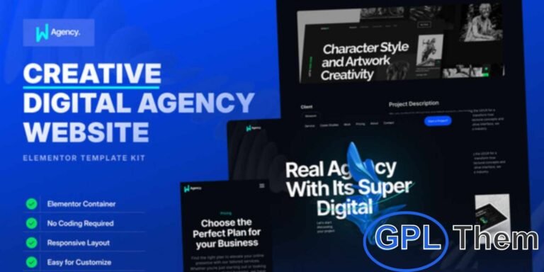 WAgency – Creative Digital Agency Elementor Template Kit WAgency is a modern Elementor Template Kit designed for creative digital agencies, storage services, data centers, and encryption solutions. With its sleek and professional layouts, this kit provides the perfect foundation for building a strong online presence.