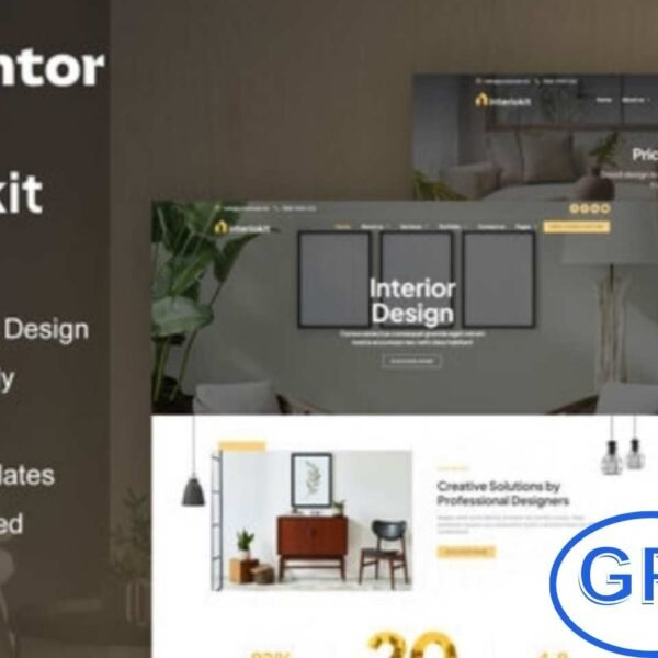 Interiokit – Interior Design & Architecture Elementor Template Kit Interiokit is a stylish Elementor Template Kit built for interior design, architecture, real estate, and furniture websites. With 12+ professionally designed templates, it offers a clean and modern layout that perfectly showcases your design projects.