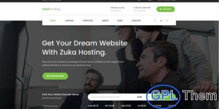 Zukahost – Domain & Web Hosting Elementor Template Kit Zukahost is a modern Elementor Template Kit designed for domain registration, web hosting, and IT service websites. Perfect for hosting providers, cloud services, VPS solutions, and online tech businesses, it features a clean, professional, and fully responsive design.