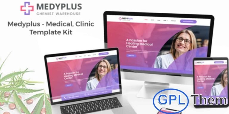 MedyPlus – Medical & Clinic Elementor Template Kit MedyPlus is a modern and fully responsive Elementor Template Kit designed for medical businesses, clinics, healthcare centers, and medical supply stores.
