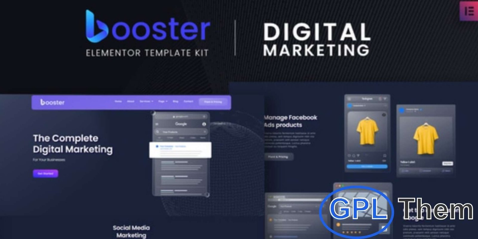 Booster – Digital Marketing Elementor Template Kit Booster – Digital Marketing Elementor Template Kit Booster is a modern Elementor Template Kit designed for digital marketing agencies, creative businesses, and online service providers. With fully responsive and professional layouts, it allows you to showcase services such as SEO, social media marketing, content marketing, and web development.