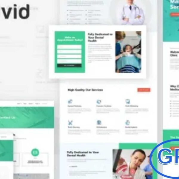 Meduvid – Medical & Dental Clinic Elementor Template Kit Meduvid is a modern and fully responsive Elementor Template Kit designed for dental clinics, dentists, healthcare professionals, and medical businesses.