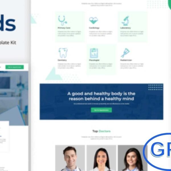 Meds – Health & Medical Elementor Template Kit Meds is a modern and fully responsive Elementor Template Kit built for doctors, clinics, and healthcare businesses.