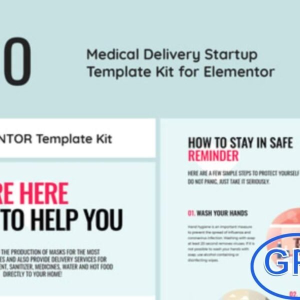 MEDO – Medical Delivery Startup Elementor Template Kit MEDO is a modern Elementor Template Kit designed for medical delivery startups and healthcare services. Featuring bold typography, vibrant medical poster-style colors, and attention-grabbing accents, it’s perfect for any medical content.