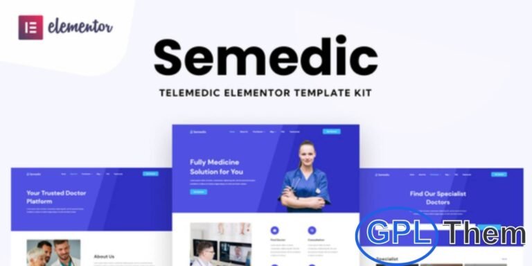 Semedic – Doctor Telehealth Elementor Template Kit Semedic is a professional Doctor Telehealth Elementor Template Kit designed to create modern and responsive medical websites with ease.