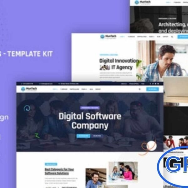 Muntech – Software & IT Solutions Elementor Template Kit Muntech is a modern and clean Elementor Template Kit designed for software companies, IT solutions providers, startups, SaaS businesses, and digital agencies. Perfect for showcasing apps, services, and technology solutions, it features a professional, fully responsive design that works seamlessly on all devices.