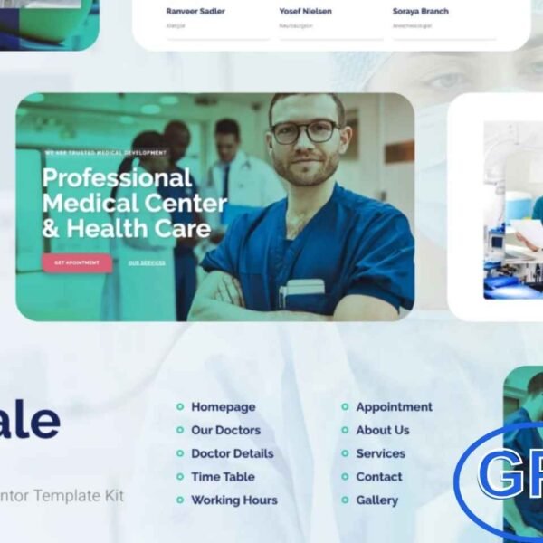 Medicale – Pharmacy & Medical Elementor Template Kit Medicale is a clean and modern Elementor Template Kit designed for healthcare and medical websites. Ideal for hospitals, clinics, doctors, dentists, pharmacies, and COVID-19 awareness or prevention sites, this versatile kit helps you create a professional online presence.