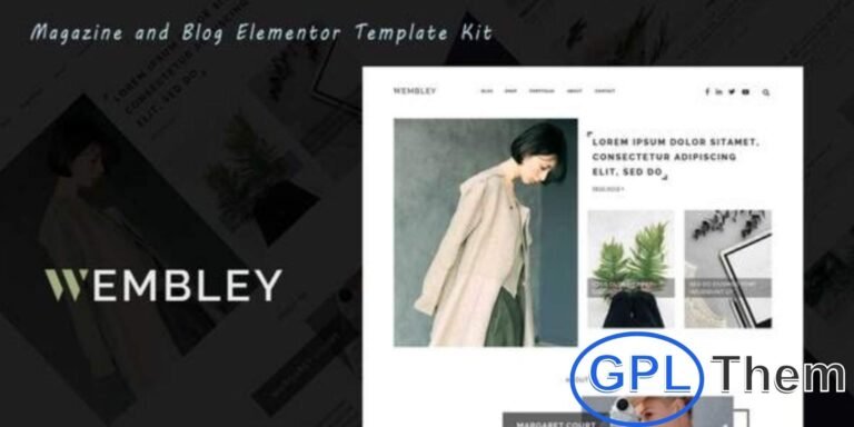 Wembley – Blog & Magazine Elementor Template Kit Wembley is a versatile Elementor Template Kit designed for bloggers, online magazines, and content creators. Featuring a clean, modern, and balanced layout, it’s perfect for showcasing articles, news, reviews, and blog posts.