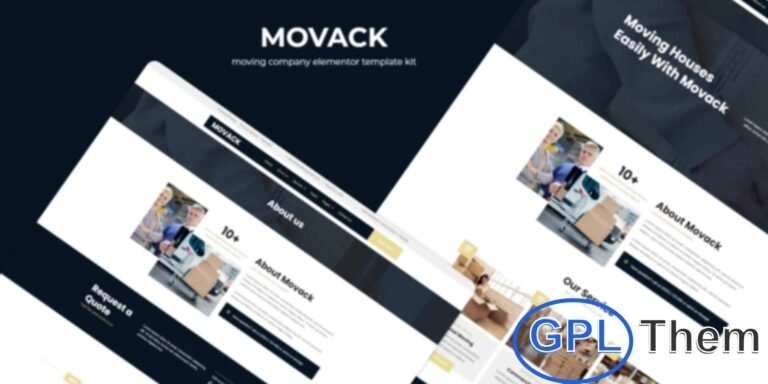 Movack – Moving Company Elementor Template Kit Movack is a modern and professional Elementor Template Kit designed specifically for moving, packing, and logistics companies. It enables you to quickly build a fully responsive website showcasing your services, team, pricing, and client testimonials.