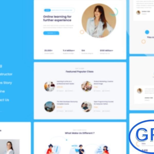 Learnera – e-Learning, School & University Elementor Template Kit Learnera is a versatile Elementor Template Kit designed for schools, universities, language centers, kindergartens, online courses, training programs, academies, and other educational websites.