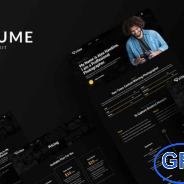 Vitae – CV & Resume Elementor Template Kit Vitae is a professional Elementor Template Kit designed for creating personal CVs, resumes, and portfolio websites quickly and easily. Built for use with the Elementor Page Builder plugin for WordPress, it features pre-designed pages and sections that are fully customizable without any coding.
