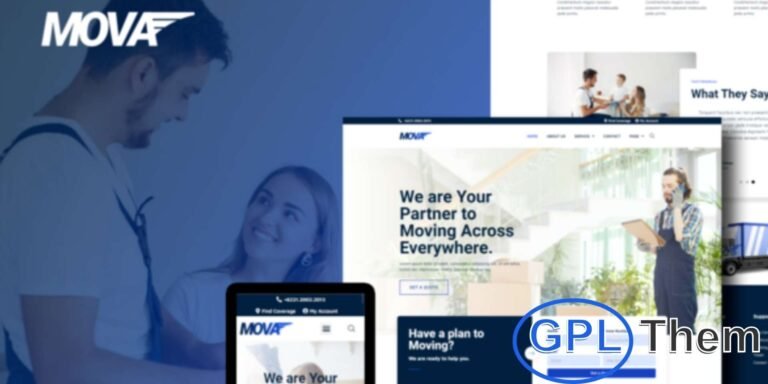 Mova – Moving Company Elementor Template Kit Mova is a modern and stylish Elementor Template Kit designed for moving companies, packing services, and transportation businesses. It features 12 pre-built templates with clean, professional, and visually appealing designs to showcase your services, team, pricing, and customer reviews.