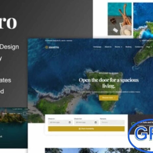 Morro – Hotel & Resort Elementor Template Kit Morro is a modern and stylish Elementor Template Kit designed specifically for hotels, resorts, and vacation accommodations. With 12 fully pre-built templates, it offers a sleek, professional design perfect for showcasing rooms, villas, apartments, and guesthouses.