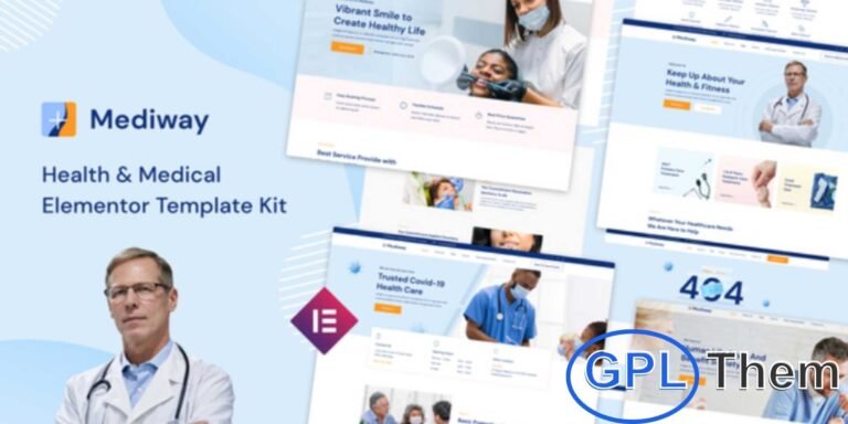 MediWay – Health & Medical Elementor Template Kit MediWay is a modern Elementor Template Kit designed for healthcare and medical businesses. Perfect for hospitals, clinics, doctors, dentists, and health centers, it offers a clean, responsive design that works seamlessly across all devices.