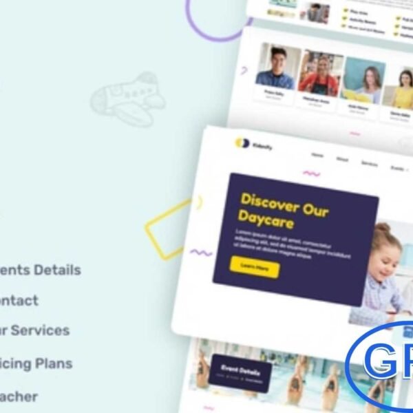 Kidsnify – Kindergarten & Preschool Elementor Template Kit Kidsnify is a playful and professional Elementor Template Kit designed for kindergartens, preschools, daycare centers, and childcare websites. With its bright and engaging design, Kidsnify is perfect for showcasing educational programs, activities, and services for young children.