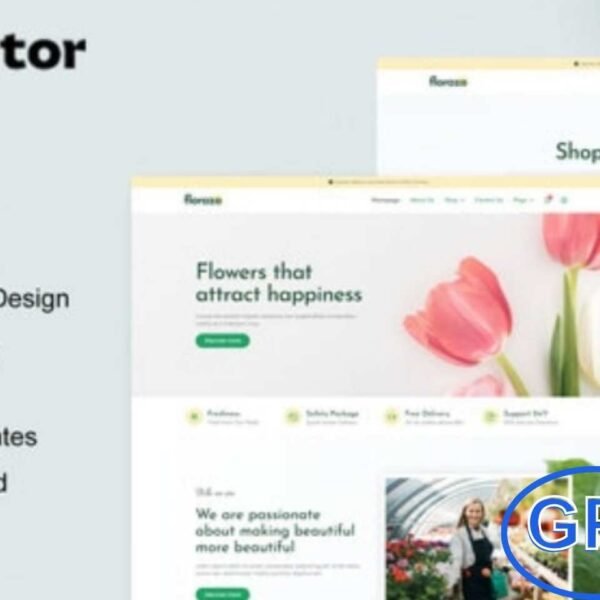 Florazo – WooCommerce Florist & Flower Shop Elementor Template Kit Florazo is a stylish WooCommerce Elementor Template Kit crafted for florists and flower shop websites. Featuring 12+ pre-built templates with a clean, modern design, it makes building a beautiful online flower store simple and fast.