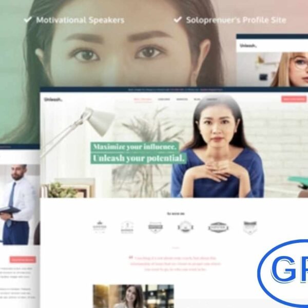 Unleash – Life Coach Elementor Template Kit Unleash is a modern Elementor Template Kit designed specifically for life coaches and coaching businesses. Featuring a fresh, feminine, and fully responsive design, it looks stunning on all devices.