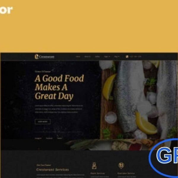 Crestaurant – Elegant Restaurant Pro Full Site Template Kit Crestaurant is an elegant Elementor Full Site Template Kit designed to help restaurants, cafes, and dining businesses build professional websites with ease. Fully compatible with Elementor Pro, it is optimized for the free Hello Elementor theme but also works seamlessly with most Elementor-supported themes.