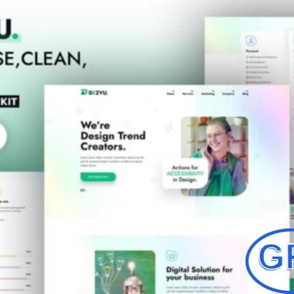 DezVu – Creative Agency Elementor Template Kit DezVu is a modern Elementor Template Kit designed for creative agencies, studios, and freelancers. Built for the Elementor page builder, it allows you to design professional websites with ease—no coding required.