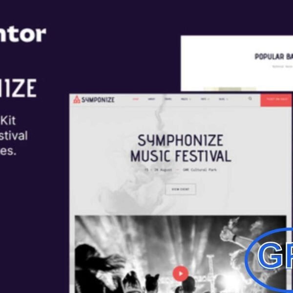 Symphonize – Music Festival & Band Elementor Template Kit Symphonize is a modern Elementor Template Kit designed for the music industry, perfect for music festivals, bands, concerts, DJs, musicians, artists, and record labels. With 16+ professionally crafted templates, it offers a clean, responsive, and retina-ready layout that looks stunning on all devices.