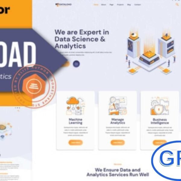 Dataload – Data Science & Analytics Elementor Template Kit Dataload is a modern Elementor Template Kit built for data science and analytics websites. With a stylish, professional UI, it’s perfect for companies offering big data analysis, AI solutions, data migration, machine learning, predictive analytics, and data visualization services.