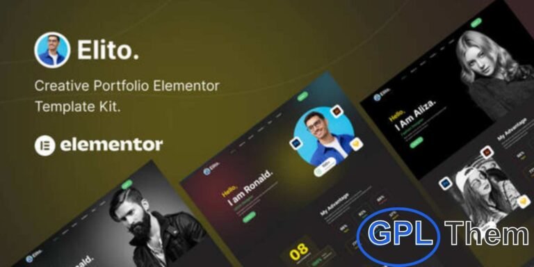 Elito – Creative Portfolio Elementor Template Kit Elito is a sleek Elementor Template Kit designed for personal portfolios, creative professionals, and freelancers. Built with Elementor Page Builder, it offers fully customizable layouts that allow you to showcase your work, skills, and projects effortlessly.