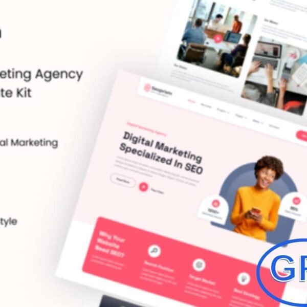 Seoprism – SEO & Digital Agency Elementor Template Kit Seoprism is a modern Elementor Template Kit designed specifically for SEO agencies, digital marketing firms, social media marketing, advertising agencies, and internet marketing businesses.