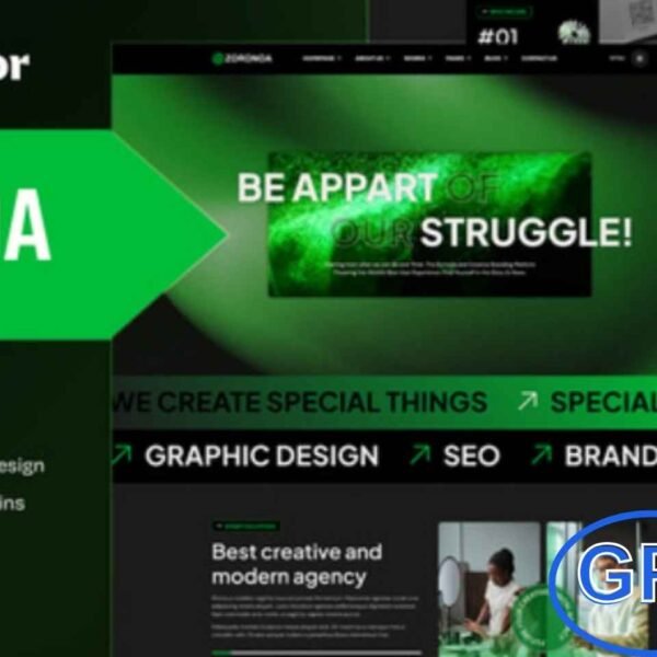 Zoronoa – Creative Digital Agency Elementor Template Kit Zoronoa is a modern Elementor Template Kit designed for Creative Digital Agencies, startups, and professional businesses. This kit offers sleek layouts, responsive design, and easy customization to help you create a stunning website without coding.