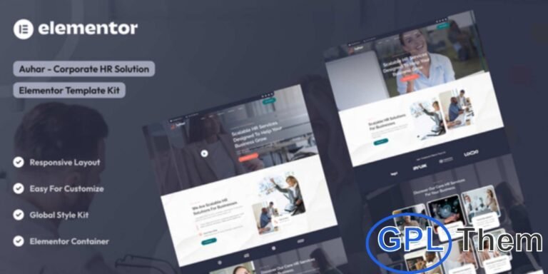 Auhar – Corporate HR Solutions Elementor Template Kit Auhar is a professional Elementor Template Kit designed for corporate HR solutions, recruitment agencies, and human resources service providers.