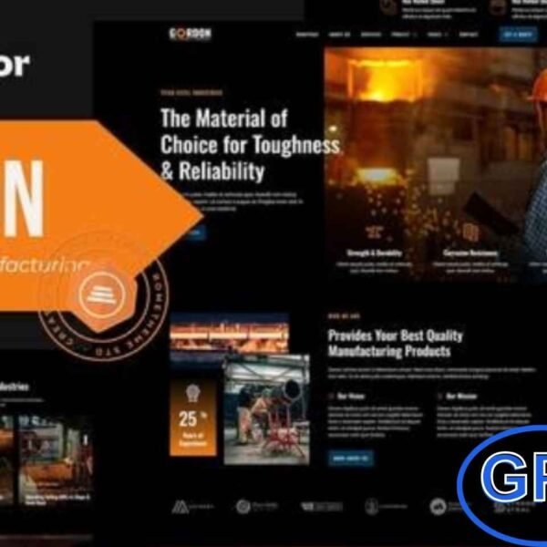 Gordon – Steel Factory & Industrial Plant Manufacturing Elementor Template Kit Gordon is a powerful Elementor Template Kit designed for steel factories, industrial plants, engineering firms, and manufacturing businesses.