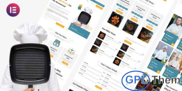 Bipang – BBQ & Grill Restaurant Elementor Template Kit Bipang is a modern Elementor Template Kit designed for BBQ restaurants, grill houses, and food businesses. Built for Elementor Pro, it features clean, professional layouts that work seamlessly with most themes and are fully optimized for the free Hello Elementor theme.