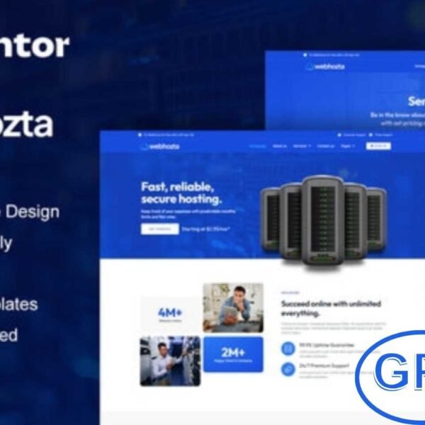 WebHozta – Hosting Service Elementor Template Kit WebHozta is a professional Elementor Template Kit crafted for web hosting businesses and related services. Featuring a modern layout with a sleek and stylish design, it allows you to create a professional hosting website with ease.