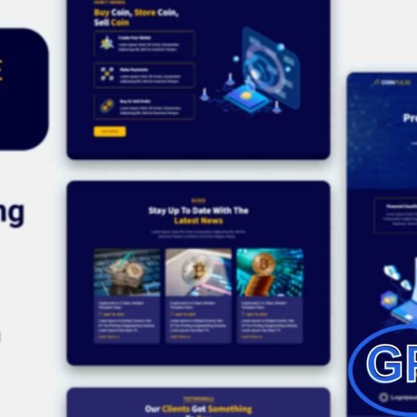 Coinpulse – Cryptocurrency & Trading Elementor Template Kit Coinpulse is a modern Elementor Template Kit designed for cryptocurrency, trading platforms, and blockchain-related websites. Perfect for showcasing crypto services, digital wallets, exchange platforms, and investment opportunities, this kit offers clean, responsive, and professional layouts.