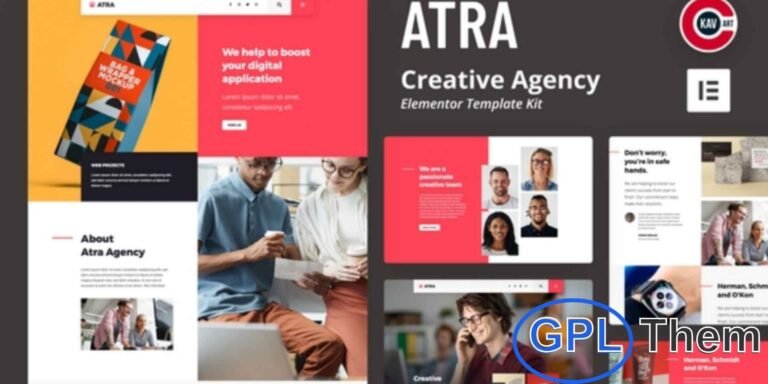 Atra – Creative Agency Elementor Template Kit Atra is a modern Elementor Template Kit designed for creative agencies, studios, and freelancers.