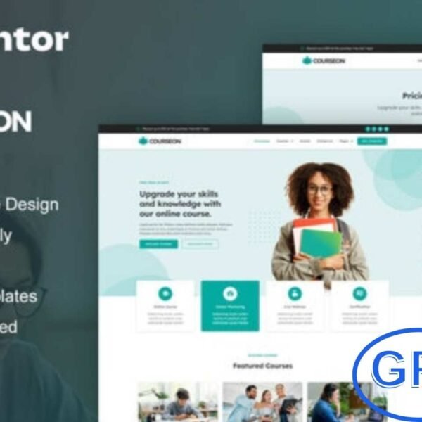 CourseOn – Online Course & Education Elementor Pro Template Kit CourseOn is a modern Elementor Pro Template Kit designed for online courses, educational institutions, and e-learning platforms. Featuring 12+ pre-built templates with a clean and professional design, this kit makes it easy to create websites for universities, colleges, academies, trainers, and private courses.