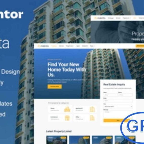 Realesta – Real Estate Elementor Template Kit Realesta is a modern Elementor Template Kit designed for real estate and property listing websites. Ideal for real estate agencies, property agents, apartment rentals, architecture firms, interior design, and even furniture businesses, this kit offers 12+ pre-built templates with a clean and stylish design.