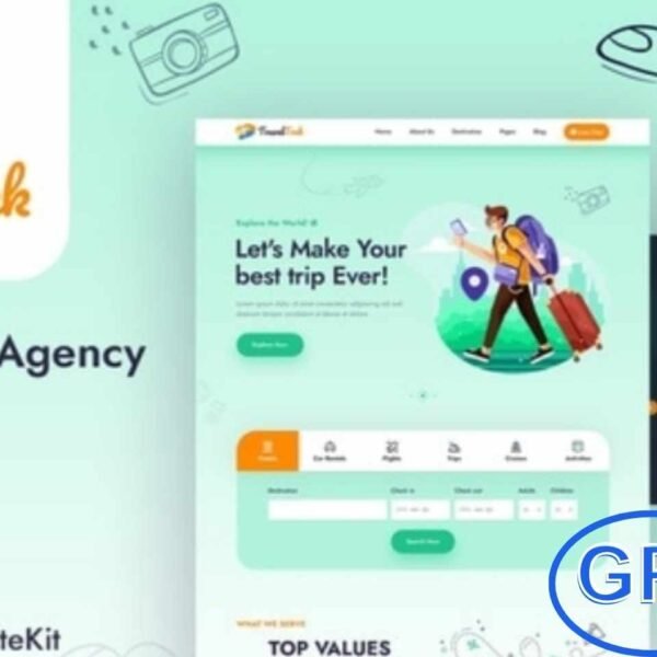 Travel Trek – Tour & Travel Agency Elementor Template Kit Travel Trek is a modern Elementor Template Kit designed for travel agencies, tour operators, and travel planners. Perfect for promoting top destinations, hotel bookings, car rentals, flight ticketing, and organized trips, it helps create a professional and engaging travel website.