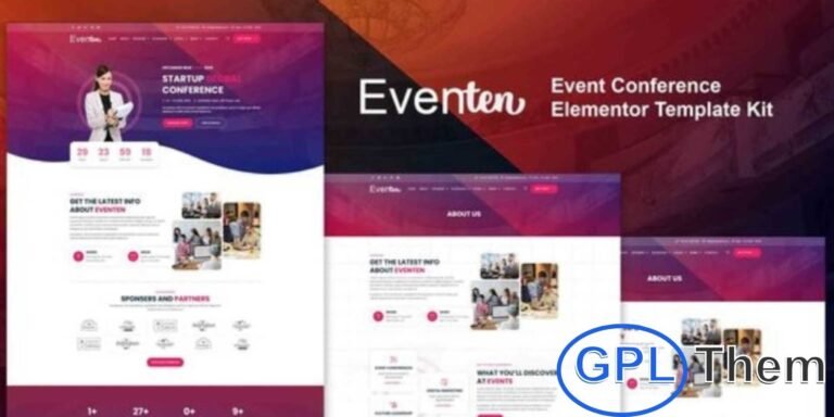 Eventen – Event & Conference Elementor Pro Template Kit Eventen is a powerful Elementor Pro Template Kit designed for building professional websites for events, conferences, seminars, and business meetups. With 20+ pre-built pages, it offers a clean, modern, and fully responsive design that ensures a flawless user experience on all devices.