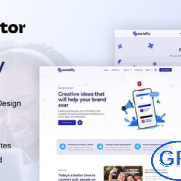 Socialify – Social Media Marketing Agency Elementor Pro Template Kit Socialify is a modern Elementor Pro Template Kit designed for social media marketing agencies and digital businesses. Featuring 12+ pre-built templates with sleek, contemporary designs, it makes creating a professional website quick and easy.