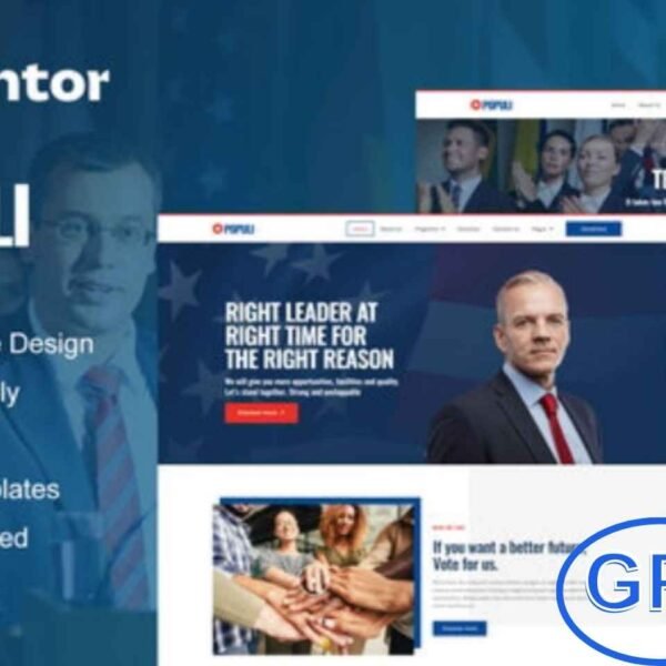 Populi – Politician Elementor Template Kit Populi is a professional Elementor Template Kit designed for politician websites, making it easy to build a strong online presence. Perfect for political campaigns, senators, public servants, and government officials, this kit offers 12+ pre-built templates with a clean and modern design.
