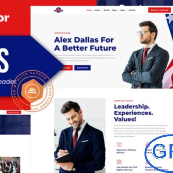 Dallas – Political Candidate & Leader Elementor Template Kit Dallas is a modern Political Candidate & Leader Elementor Template Kit designed to build professional websites for politicians, leaders, and election campaigns. Packed with 12+ pre-built templates, this kit features a fully responsive layout, clean design, and easy customization options.