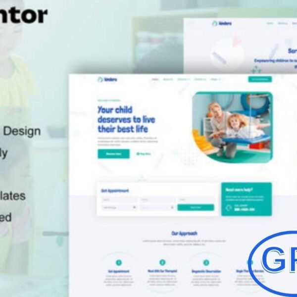 Kindera – Child Therapist & Psychologist Service Elementor Template Kit Kindera is a professional Elementor Template Kit designed for child therapists, psychologists, and mental health services. With 12+ modern, fully responsive templates, it’s perfect for building websites for kids’ psychiatrists, online counselors, family therapy, mental health clinics, life coaches, and children’s therapy services.