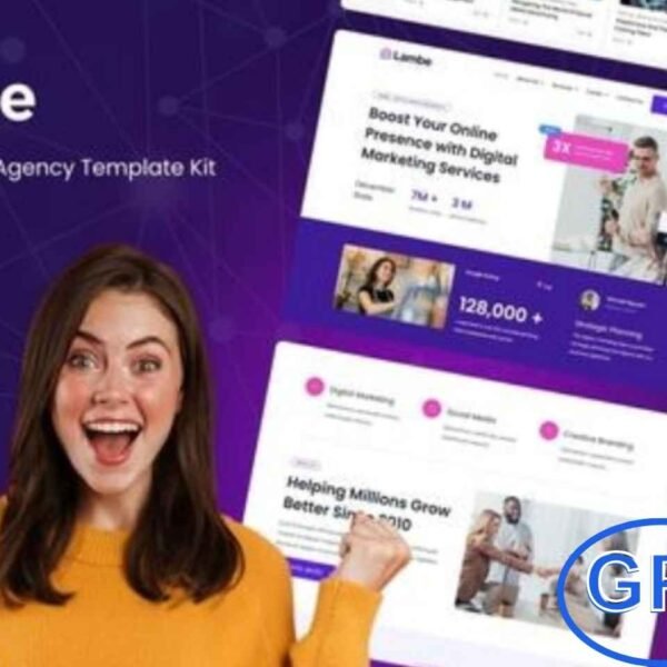 Lambe – Digital Marketing Agency Elementor Template Kit Lambe is a modern Elementor Template Kit designed for digital marketing agencies, consulting firms, and creative businesses. Featuring fully customizable layouts, it allows you to showcase services, SEO strategies, and marketing solutions while attracting and converting leads effectively.