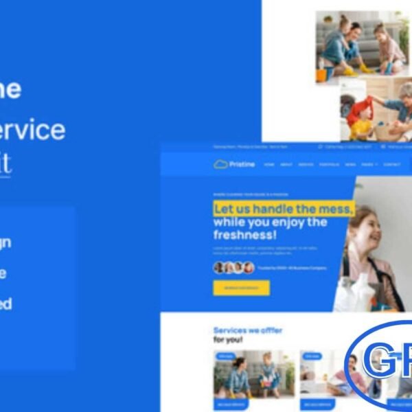 Pristine – Cleaning Service Elementor Template Kit Pristine is a modern and professional Elementor Template Kit crafted for cleaning service websites. Featuring a clean layout and responsive design, it’s perfect for businesses offering house cleaning, office cleaning, carpet cleaning, window cleaning, laundry services, hospital cleaning, rooftop cleaning, and floor cleaning.