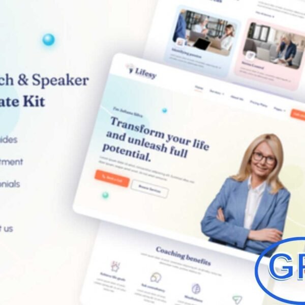 Lifesy – Feminine Life Coach & Speaker Elementor Template Kit Lifesy is a stylish and feminine Elementor Template Kit designed for life coaches, motivational speakers, business mentors, personal coaches, and career consultants. With a modern and professional design, it features a 100% responsive, retina-ready layout that looks stunning on all devices.