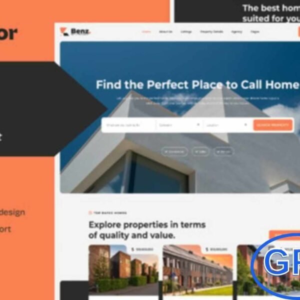 Benz – Real Estate Elementor Template Kit Benz is a modern Elementor Template Kit designed specifically for real estate companies, agencies, and property businesses. This kit includes a wide selection of templates perfect for property listings, home rentals, real estate agencies, property management, and portfolio showcases.