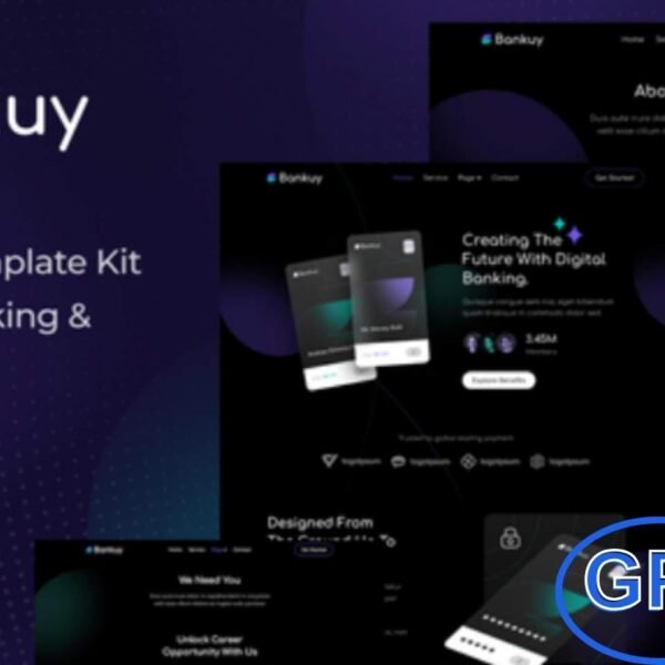 Bankuy – Digital Banking & Business Loan Elementor Template Kit Bankuy is a modern Elementor Template Kit designed for digital banking and financial services.