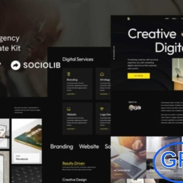 Digitalize – Creative Digital Agency & Portfolio Elementor Template Kit Digitalize is a modern and fully responsive Elementor Template Kit designed for creative digital agencies, design studios, marketing agencies, SEO experts, and portfolio websites. Featuring a sleek dark-mode design, this template kit allows you to showcase your projects, services, and team professionally.