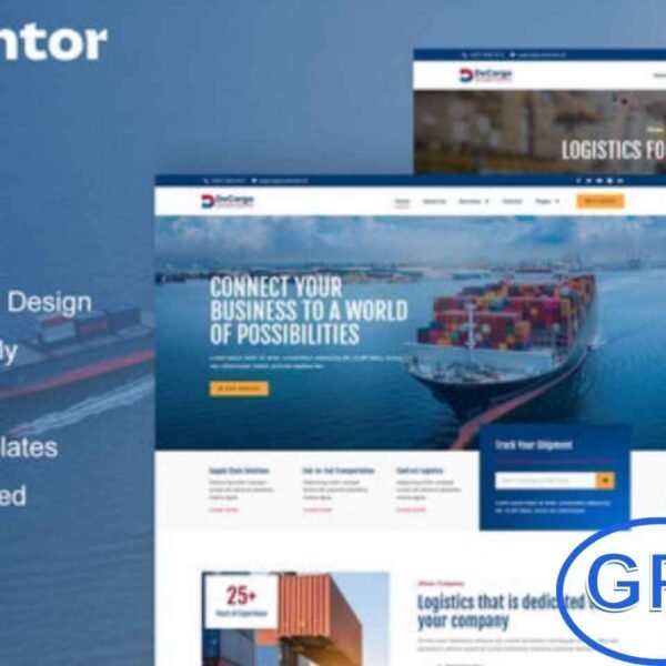 DeCargo – Logistics & Transportation Services Elementor Template Kit DeCargo is a modern and fully responsive Elementor Template Kit designed for logistics, transportation, and cargo service websites. With 12 pre-built templates featuring a clean and professional design, this kit is perfect for businesses offering trucking, freight, delivery, warehousing, ocean transport, cargo insurance, and other transportation services.