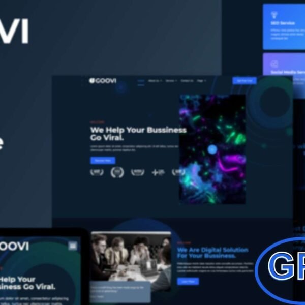 Goovi – Creative Agency & Digital Marketing Elementor Template Kit Goovi is a modern Elementor Template Kit designed for creative agencies and digital marketing businesses. Featuring 12 pre-built templates with sleek, contemporary designs, it’s perfect for SEO services, marketing agencies, advertising firms, social media services, and other digital businesses.
